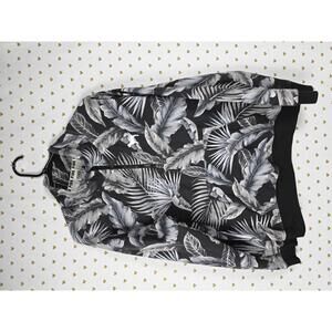 Victorias Secret Pink RARE Floral Quarter Zip Pullover Sweater Jacket LARGE